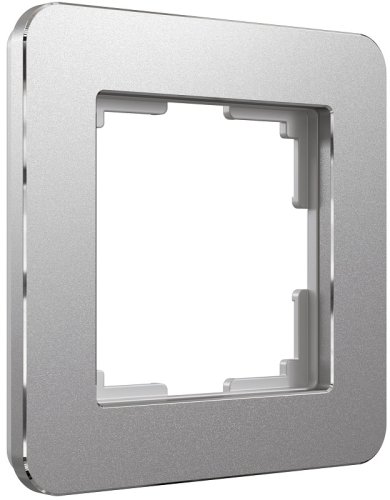 Рамка универсальная Werkel Platinum 1-м. металл алюминий фото Рамка универсальная Werkel Platinum 1-м. металл алюминий картинка